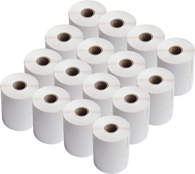 Semana DirectThermalBarcodeLabel 4x6Inch(100X150mm)1Up,400LabelperRoll(Pack Of 15Rolls) Self Adhesive Paper Label(White)