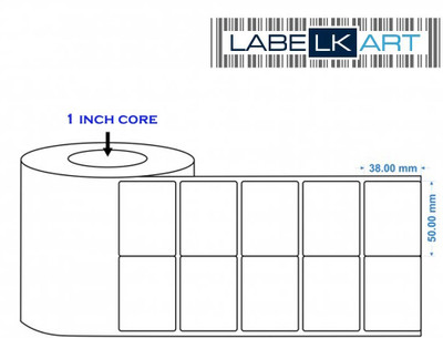 labelkart Hot Melt Pressure-Sensitive Adhesive Paper Label(White)