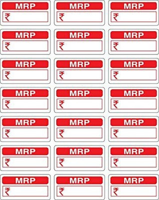 Shri R K MRP Self Adhesive 500 Sticker Self Adhesive Paper Label(Red)