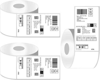 RT GLOBAL THERMAL BARCODE LABELS 3*5 INCH SELF ADHESIVE SELF ADHESIVE Paper Label(White)