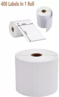 chahattraders 4*6 DT roll Goenka PACK OF 1 self adhesive Paper Label(White)
