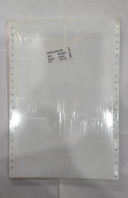 ROYAL STIC Self Adhesive Paper Label(White)