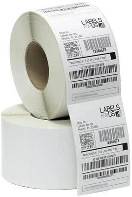 OneTech Direct Thermal Barcode Printing Label Roll 500 labels per roll 3 X 5 Inch Self Adhesive Paper Label(White)