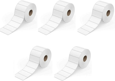 True-Ally White Self Adhesive Sticker for Printing Barcoding Paper Label(White)