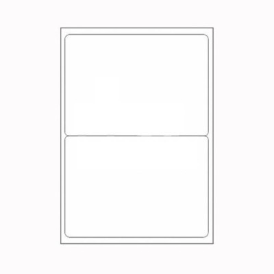 DESMAT 2 label per A4 paper sheet Self-adhesive Paper Label(White)
