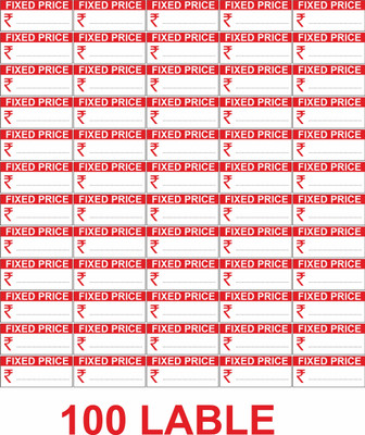GOGRAIN 100 LABLE OF FIXED PRICE LABLE SELF Paper Label(Red)