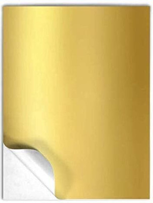 ShikharRetails Shikhar Retails Set of 25 A4 Size Metallic Golden Sticker Paper Self-Adhesive Paper Label(Golden)
