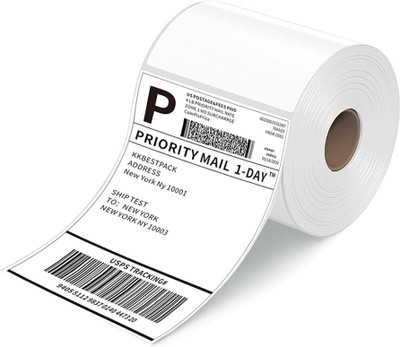 Spystore Thermal printer roll shipping label 3×5 and 500 labels Label roll Paper Label(White)
