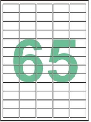DESMAT A4 sheet 65 label and sticker Self-adhesive Paper Label(White)