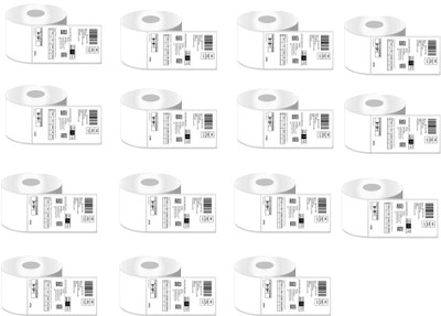 Alerica Flipkart new standard shipping labels Paper Label(White)