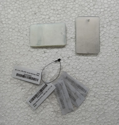 Sadar Shop PVC Tags with Black Loop Pins Paper Label(Transparent)