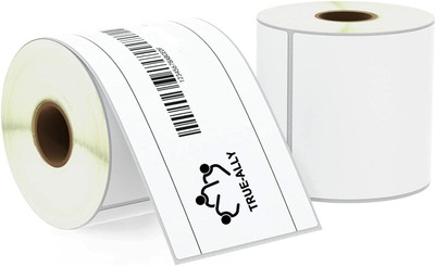 True-Ally 5 x 3 inch Direct Thermal (DT) shipping Label Sticker - 500 Labels Per Roll Flipkart new standard shipping labels Paper Label(White)