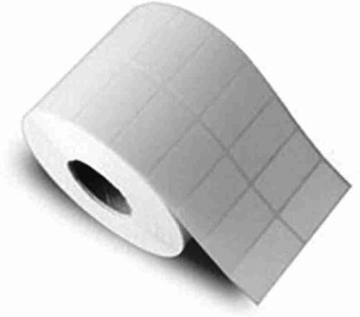 trusty trades Trusty Trades 50mm by 25 mm (4000 packing )-pack of 2 rolls self adhesive Paper Label(White)