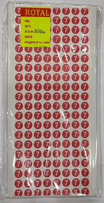 ROYAL STIC Self Adhesive Paper Label(red,white)