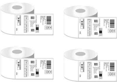Alerica DT-ROLL 5*3 INCHES DT4 Flipkart new standard shipping labels Paper Label(White)