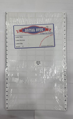 ROYAL STIC Self Adhesive Paper Label(White)