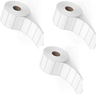 Solitaire 60x40 Direct Thermal Label,1 Roll Of 1000 Pcs,Pack Of 3 Rolls,Total 3000 Labels Self Paper Label(White)