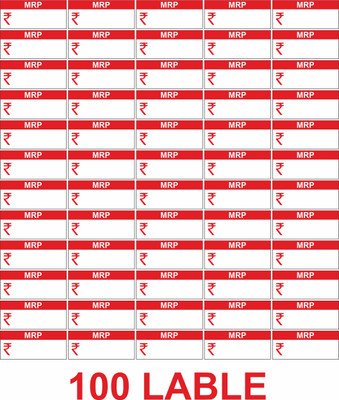 GOGRAIN SELF Adhesive Paper Label(RED& WHITE)