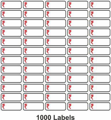 GOGRAIN Self Paper Label (RED AND WHITE) SELF Paper Label(Red, White)