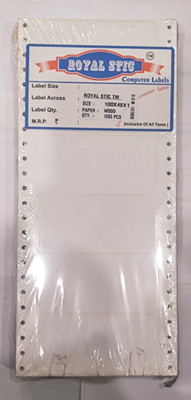 ROYAL STIC Self Adhesive Paper Label(White)