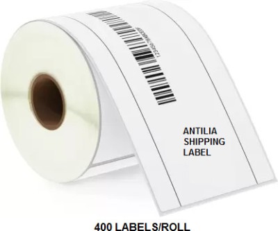 ANTILIA 5 x 3 inch Direct Thermal (DT) shipping Label Sticker 400 Labels Per Roll Flipkart new standard shipping labels Paper Label(White)