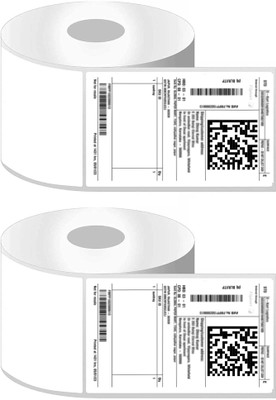 Sona 3X5 Inch Direct Thermal Label Rolls Address Stickers for Ecommerce Shipment Strong Adhesive with a permanent adhesive Paper Label Paper Label(White)