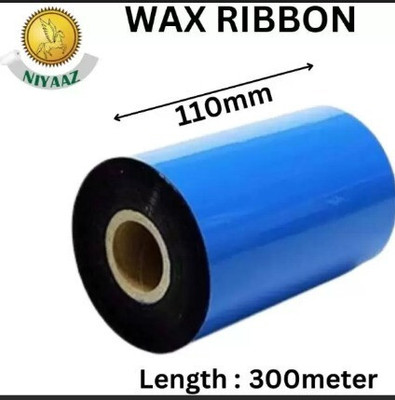 ROYAL STIC 105×300 Wax Ribbon Non Adhesive Paper Label(Black)