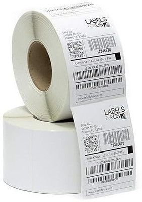 LYSOO 3x5 Inch Direct Thermal Shipping Labels –400 Labels Per Roll, Permanent Adhesive PERMANENT Paper Label(White)