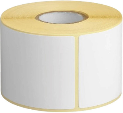 KRISHA ENTERPRISES DT LABEL 3X5 Barcode Shipping Label 3X5 inch | Direct Thermal| Pack of 1 Roll | 400 Labels Paper Label(White)
