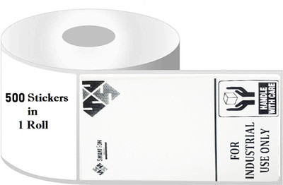 SMARTSON 3x5 inch Direct Thermal Flipkart shipping Label Sticker-500 Labels/Roll Self-Adhesive Paper Label(White)