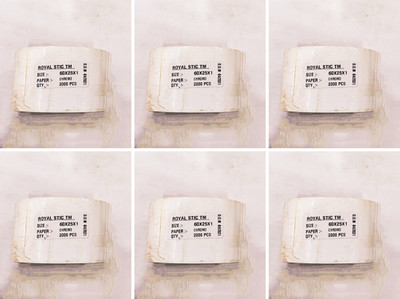 ROYAL STIC 60×25×1 Self Adhesive Paper Label(White)