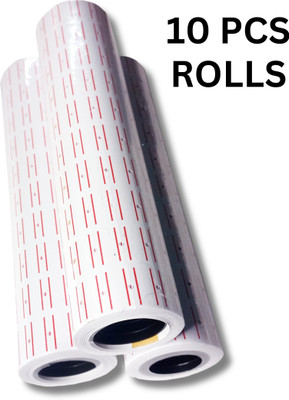 Printon Price Labels Paper Tag MRP Mark Sticker Labeller roll SELF ADHESIVE Paper Label(White)