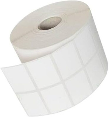 SEHGAL STORE 50x50 Direct Thermal Square Barcode Label 2 Up -2x2 inches -2000 Labels Per Roll Self Adhesive Paper Label(White)