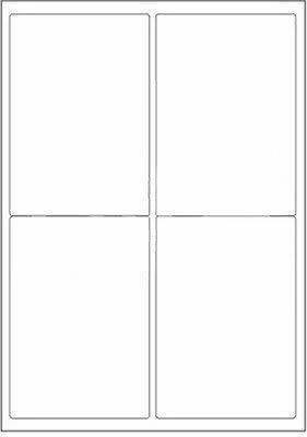 finality Easyship Sticky Labels Sticker, A4 Size Sheet with 4 Pre-Cut Labels Per Sheet -100 Sheets = 400 Label Self Adhesive Paper Label(Multicolor)