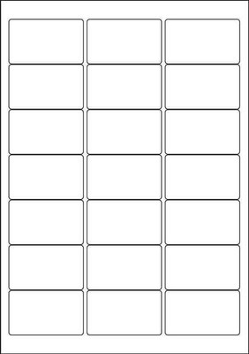DESMAT A4 sheet 21 label and sticker Self-adhesive Paper Label(White)