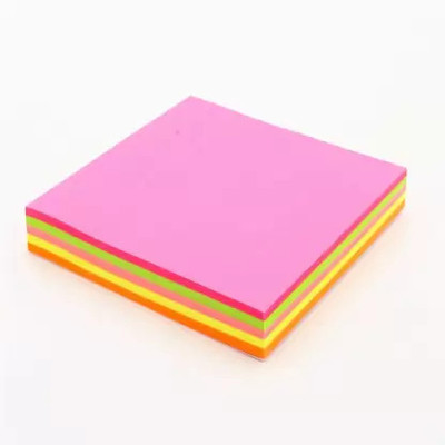 Galaxiass RUHI-02 Multi Colour Self Adhesive Sticky Notes / Memo Pad 100 Sheets, 5 Colors Self-Adhesive Paper Label(Multicolor)