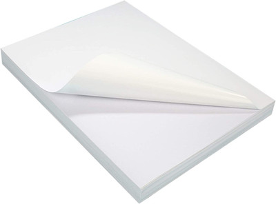 RKTech Wood Quality A4 Size Label Compatible with all Type Printer Pack of 100 Sheet Self Adhesive Premium Quality Paper Label(White)