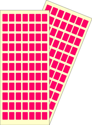 SMARTSON SMARTSON Rectangular Color Coding Stickers 13mm x 18mm(1000 pcs) Self-Adhesive Paper Label(Pink)