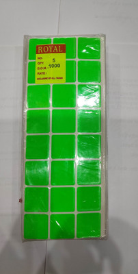 ROYAL STIC No. 5 Self Adhesive Paper Label(Green)