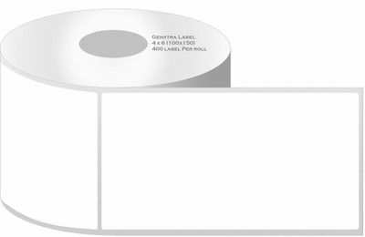 FLANKER Dt thermal roll 400 labels per roll,3*5 inch Self-Sticky Paper Label(White)