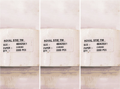 ROYAL STIC 60×25×1 Self Adhesive Paper Label(White)