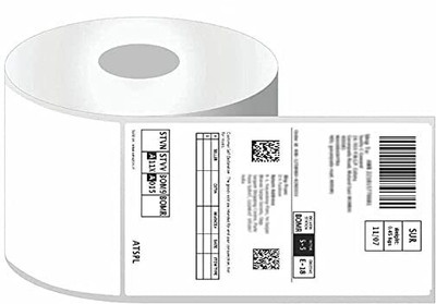 Ramani Labels 4 x 6 inch (100X150 mm) (400 Labels) Direct Thermal Barcode Self-Adhesive Paper Label(White)