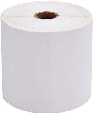SAGRV Thermal Printer Label Rolls 4x6 Inch, 400 Labels (Pack of 1) self Paper Label(White)
