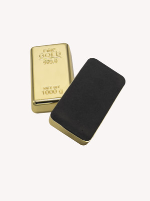 Coloourburst Solid Metal Paper Weights  with Gold Finish(Set Of 1, Golden)