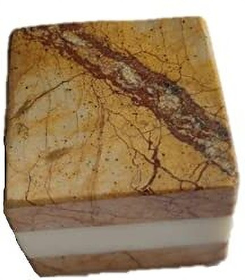 P U HANDICRAFTS Weight set of 2 Marble Paper Weights  with Polished(Set Of 2, Brown)