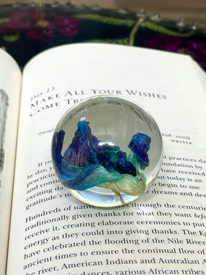 RoyalThum 07 Resin Paper Weights  with Glossy(Set Of 1, Blue)