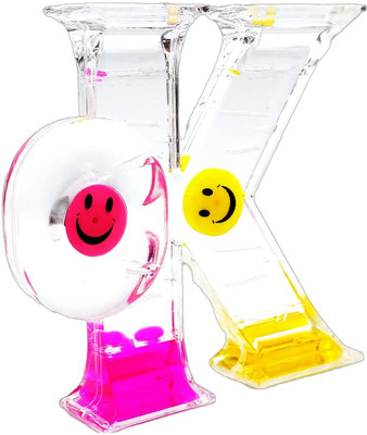 Heers Art Gallery x series glass Paper Weights  with glossy(Set Of 1, Pink, Yellow)
