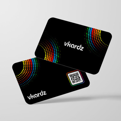 vkardz Tiger Series Magic NFC & Smart Digital Contactless PVC Paper Weights  with PVC Business Card || NFC Card || Scratch less Matte Print Card With QR Code(Set Of 1, Multicolor)