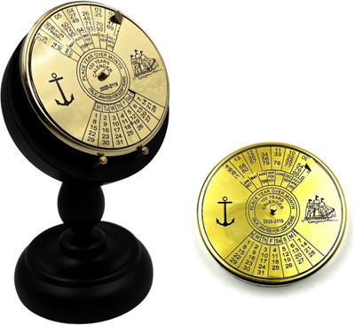 Ascent India 1 Brass Paper Weights  with Polish(Set Of 1, Gold)