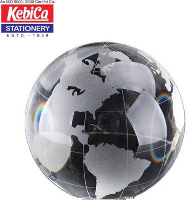 Kebica Paper Weight Glass Paper Weights  with Smooth Finish(Set Of 1, White)